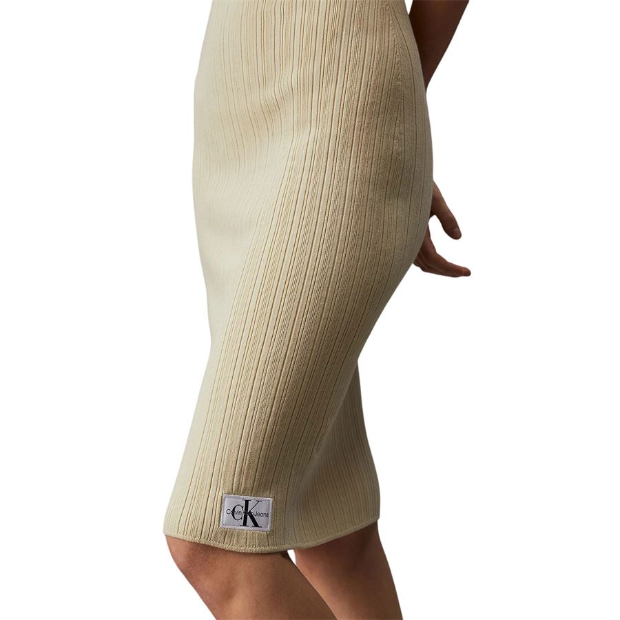 WOVEN LABEL SWEATER DRESS Calvin Klein | J20J223041LFU